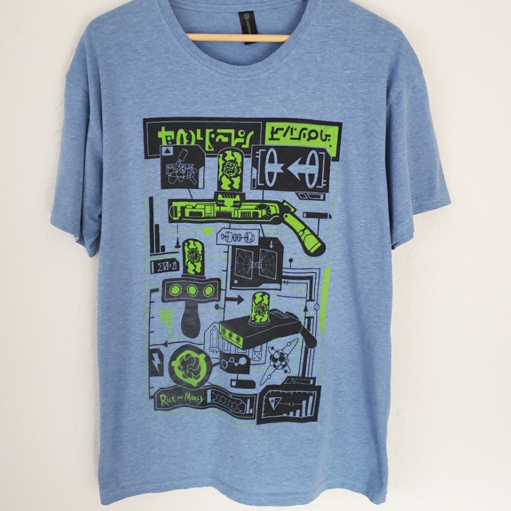 Loot Crate Rick & Morty Portal Gun Tee Large